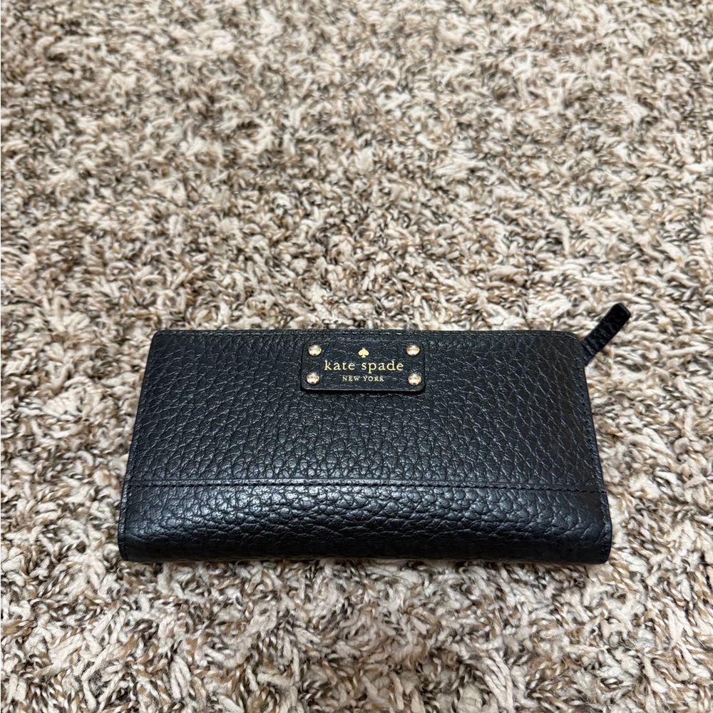 Kate Spade Textured Black Wallet
